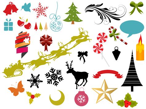 christmas vector illustrations|free christmas graphics to download.